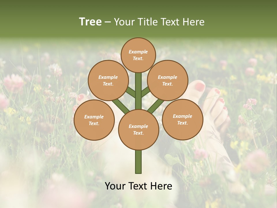 Park Barefoot Pampering PowerPoint Template