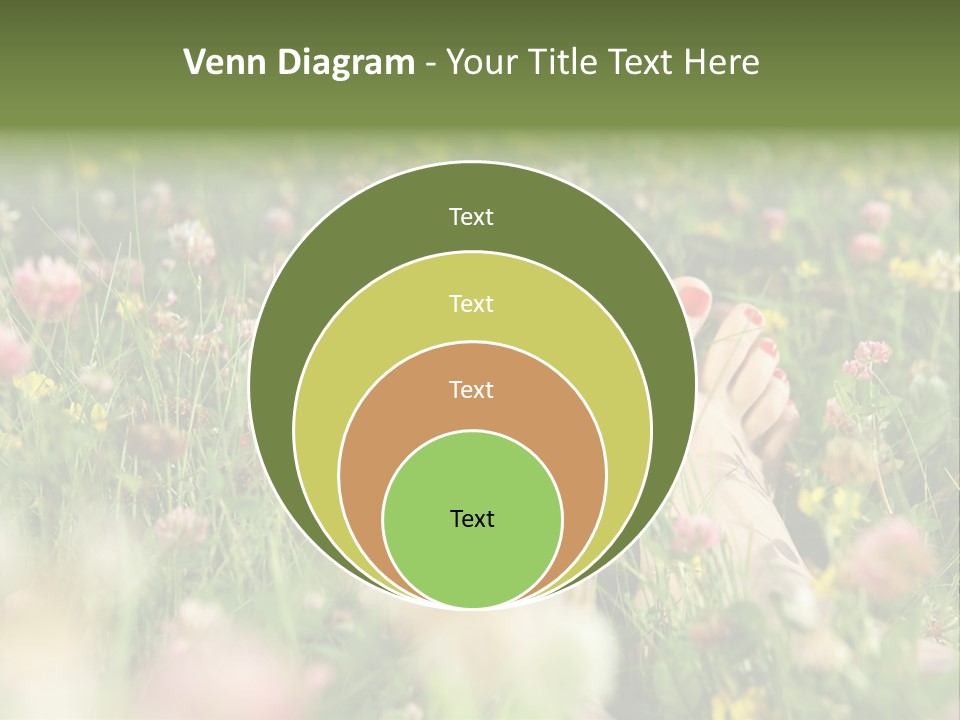 Park Barefoot Pampering PowerPoint Template
