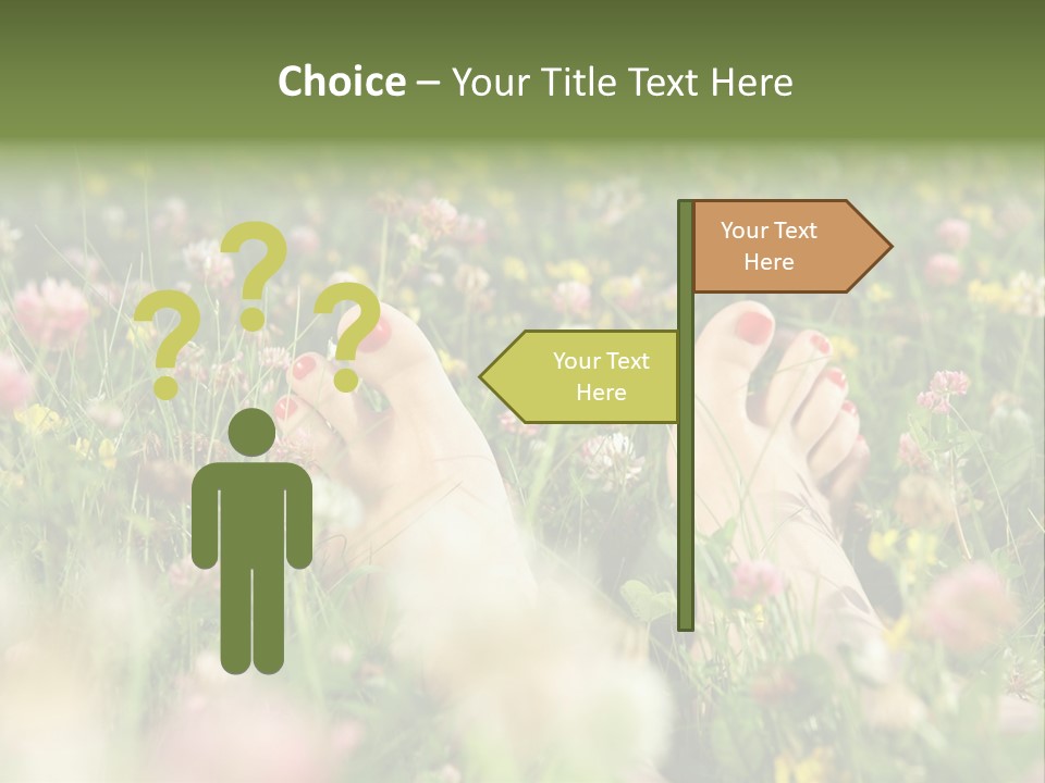 Park Barefoot Pampering PowerPoint Template
