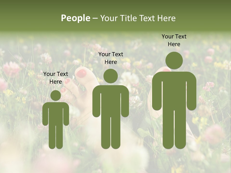 Park Barefoot Pampering PowerPoint Template