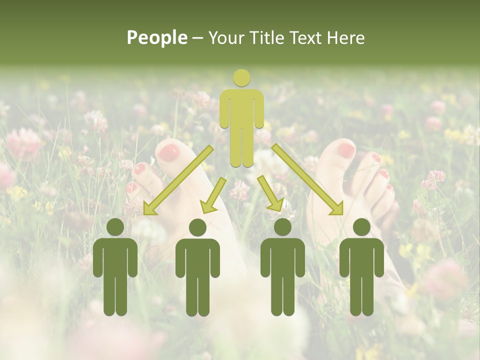 Park Barefoot Pampering PowerPoint Template