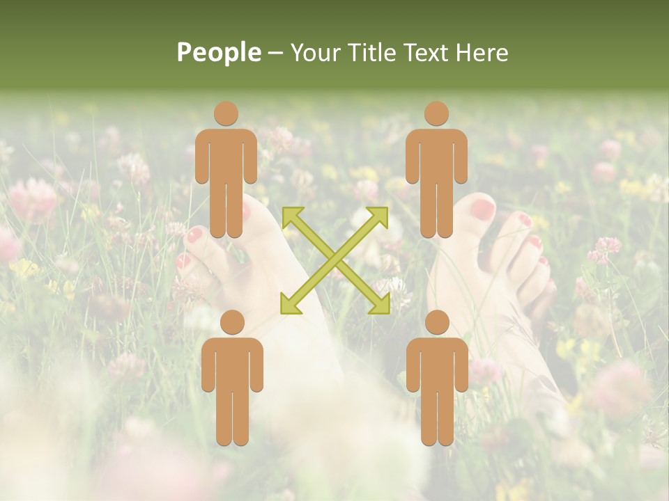 Park Barefoot Pampering PowerPoint Template