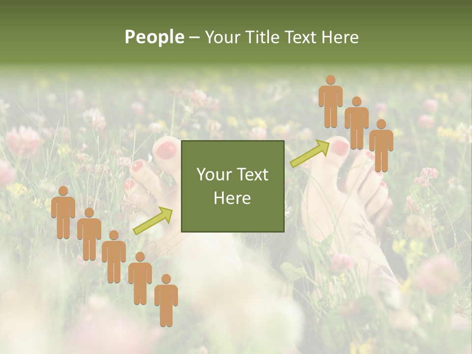 Park Barefoot Pampering PowerPoint Template