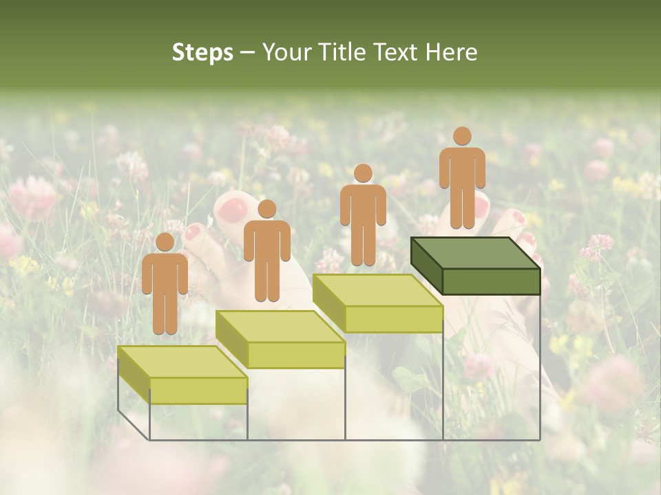 Park Barefoot Pampering PowerPoint Template