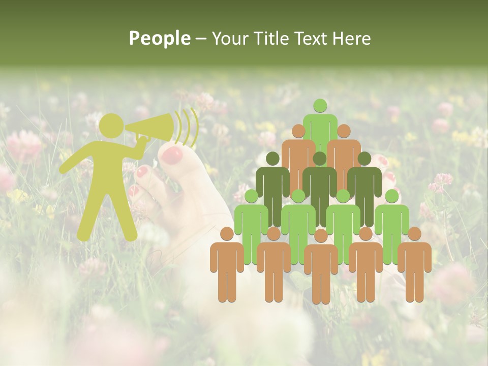 Park Barefoot Pampering PowerPoint Template