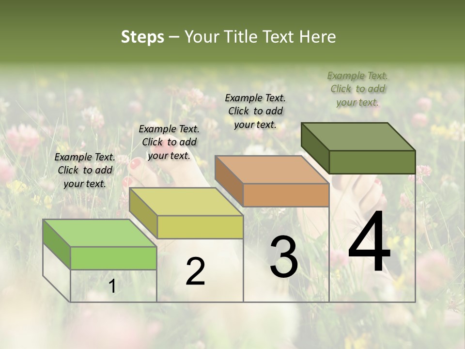 Park Barefoot Pampering PowerPoint Template