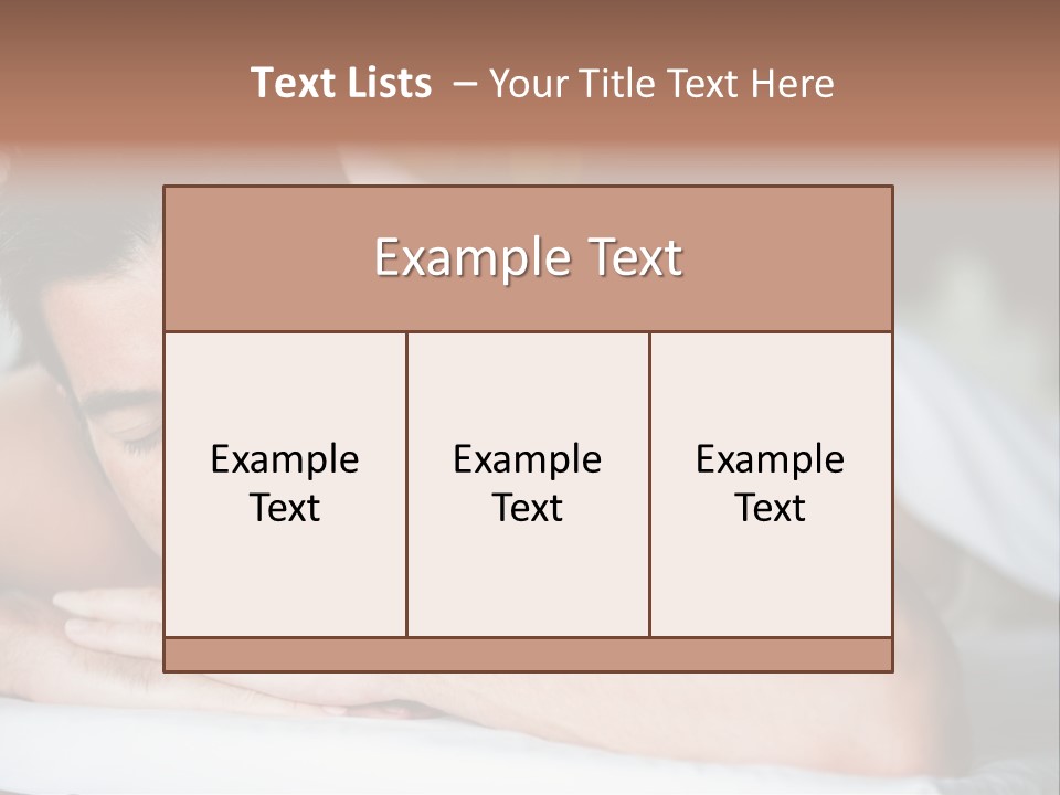 Wellbeing Health Lying PowerPoint Template