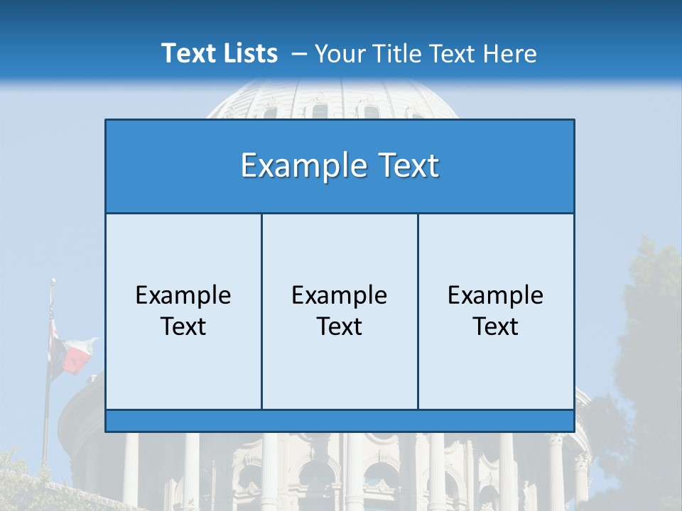 A White Building With A Blue Sky In The Background PowerPoint Template