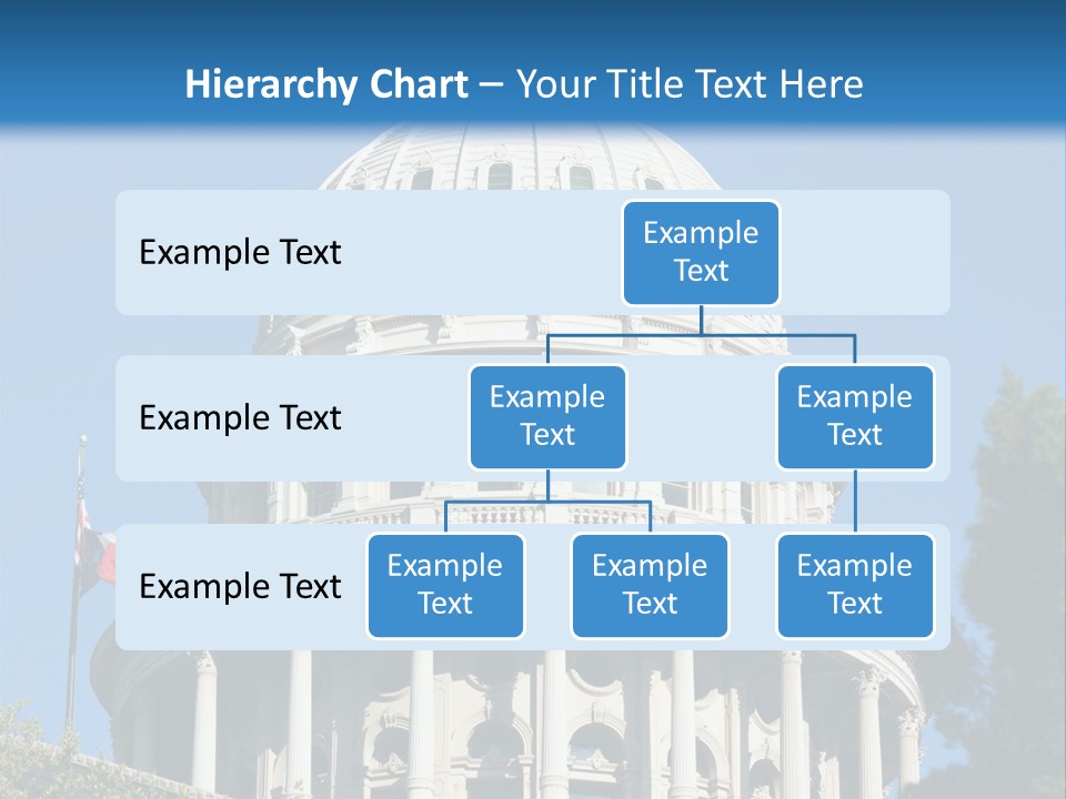 A White Building With A Blue Sky In The Background PowerPoint Template