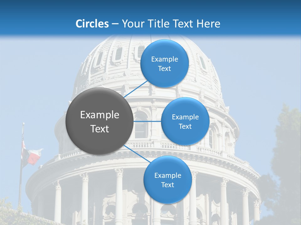 A White Building With A Blue Sky In The Background PowerPoint Template