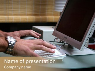 Hand Mouse Arm PowerPoint Template