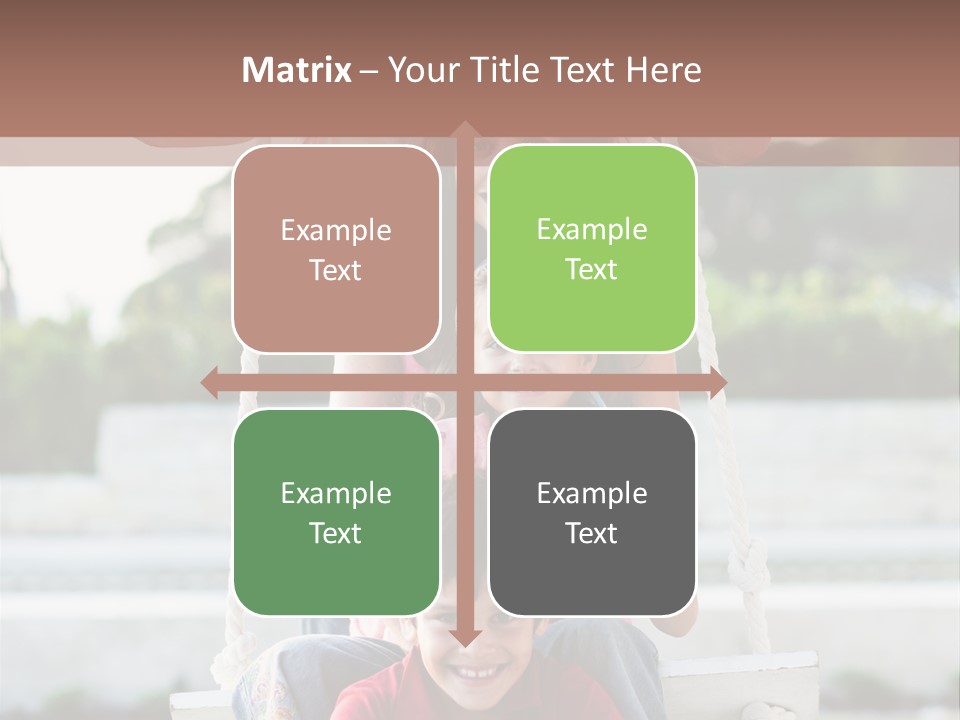 Swing Laughing Female PowerPoint Template