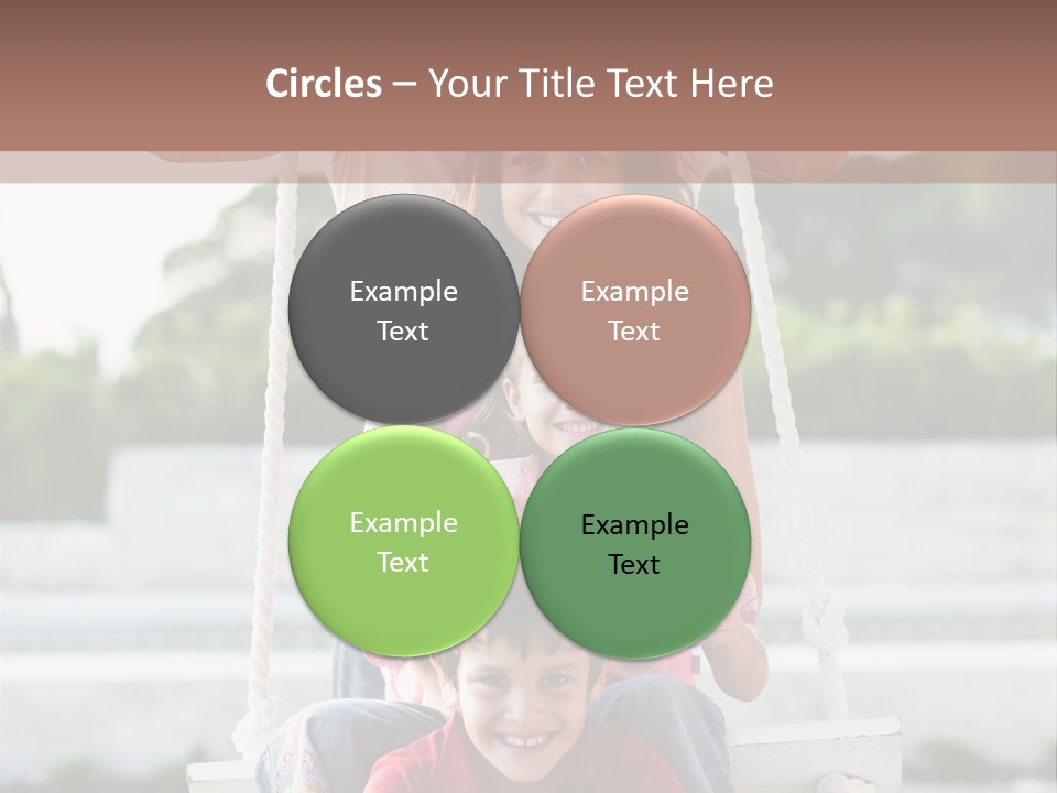 Swing Laughing Female PowerPoint Template