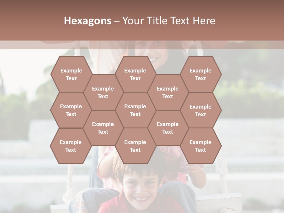 Swing Laughing Female PowerPoint Template