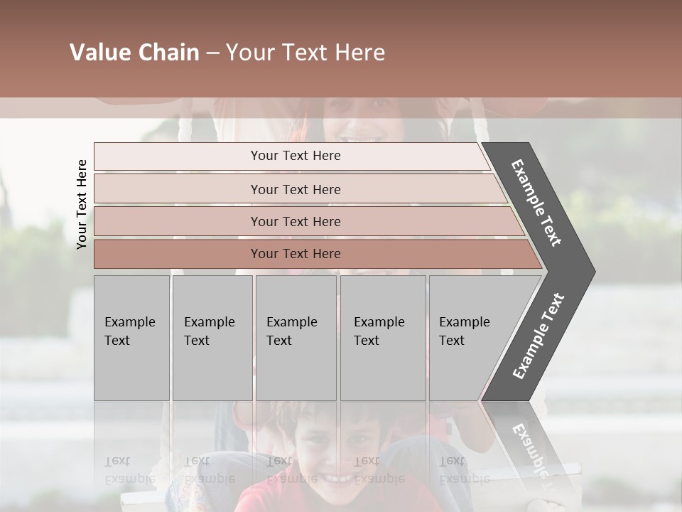 Swing Laughing Female PowerPoint Template