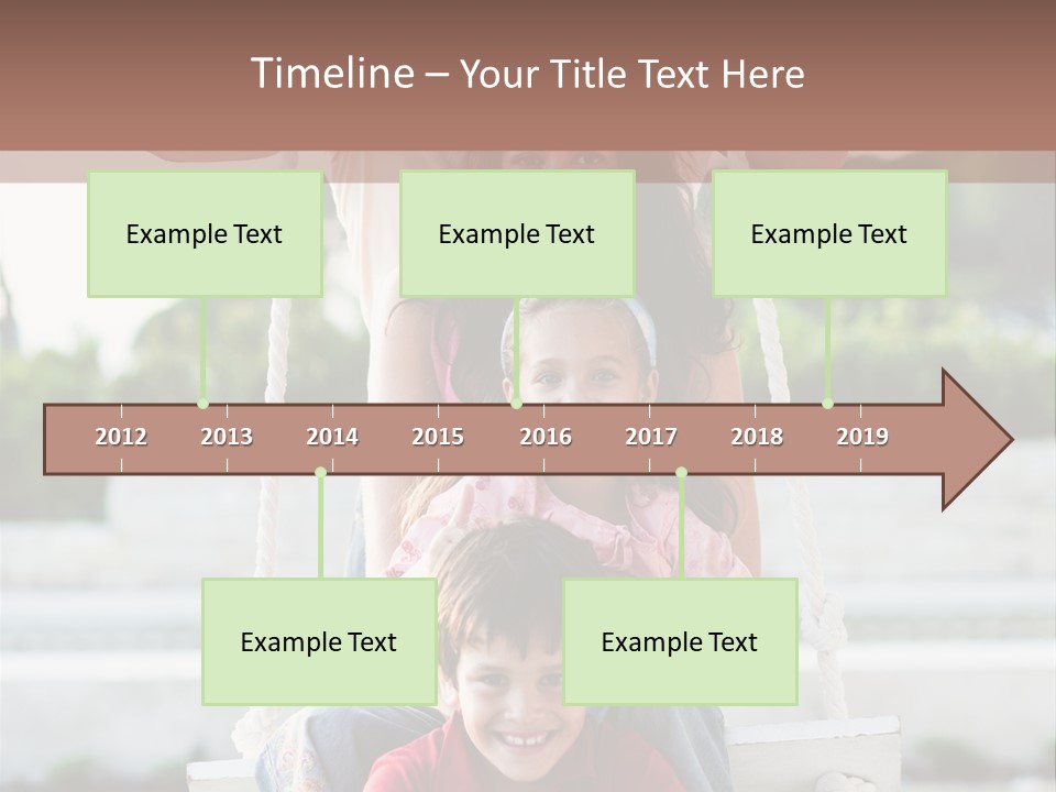 Swing Laughing Female PowerPoint Template