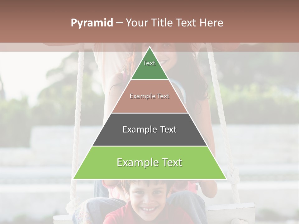 Swing Laughing Female PowerPoint Template