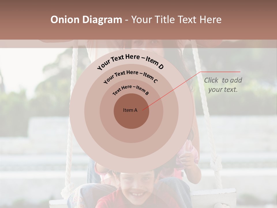 Swing Laughing Female PowerPoint Template