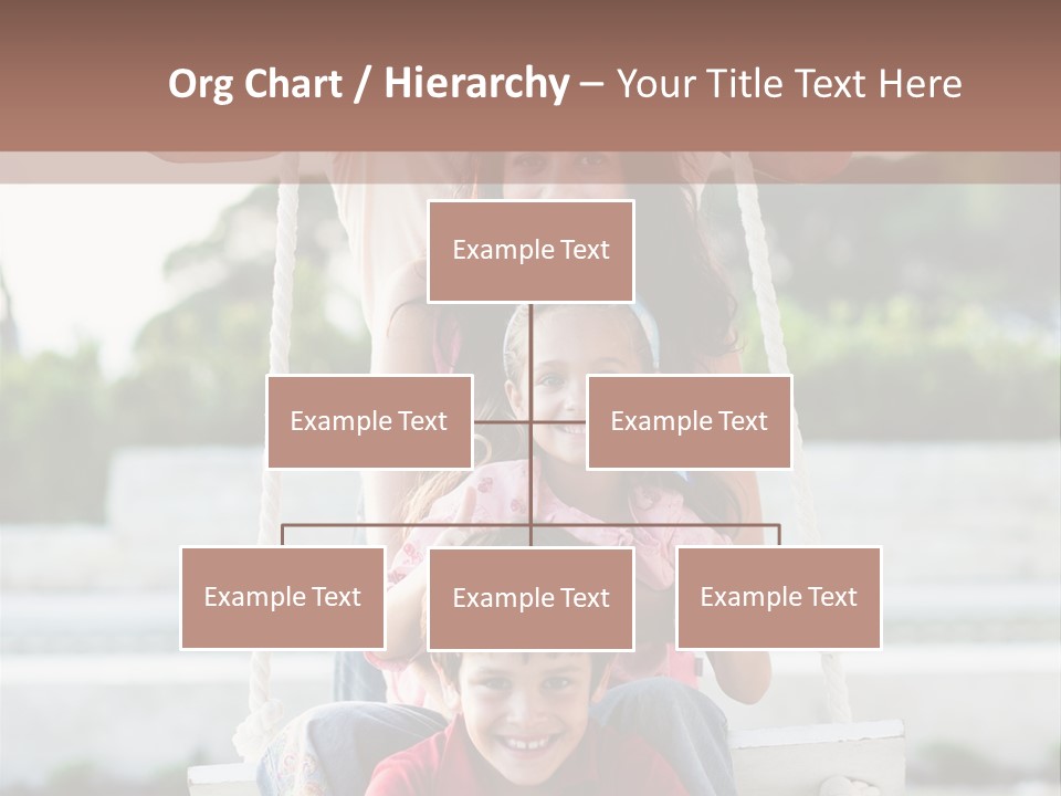 Swing Laughing Female PowerPoint Template