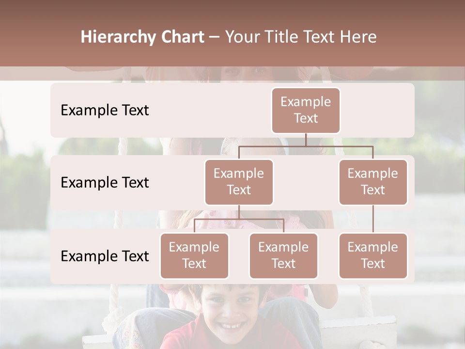 Swing Laughing Female PowerPoint Template