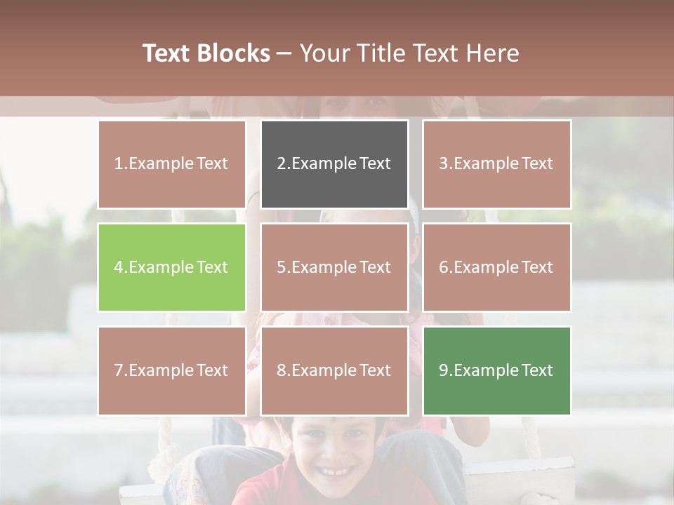 Swing Laughing Female PowerPoint Template