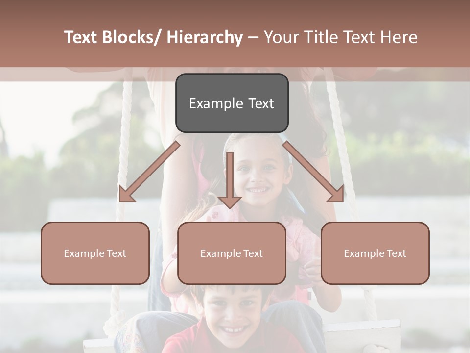 Swing Laughing Female PowerPoint Template