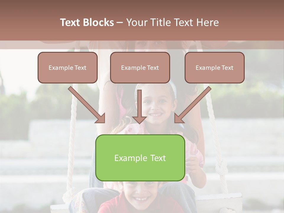 Swing Laughing Female PowerPoint Template