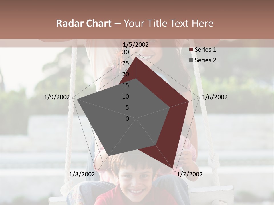 Swing Laughing Female PowerPoint Template