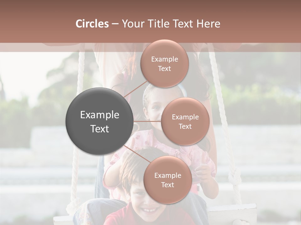 Swing Laughing Female PowerPoint Template