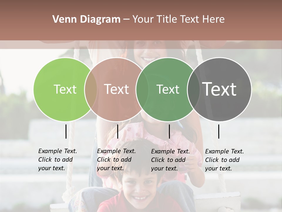 Swing Laughing Female PowerPoint Template