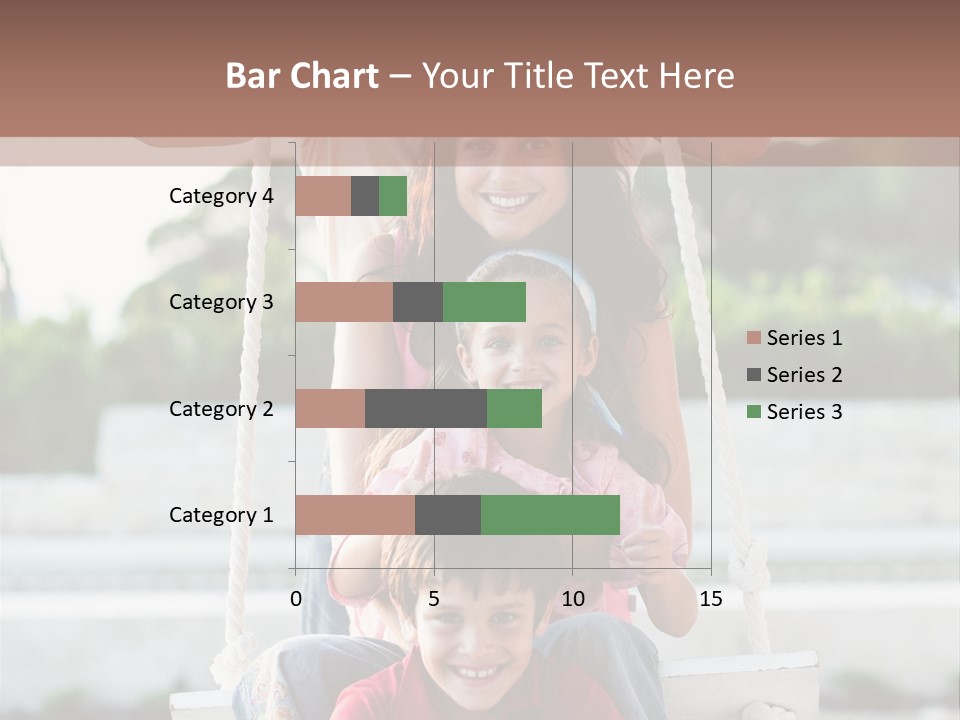 Swing Laughing Female PowerPoint Template