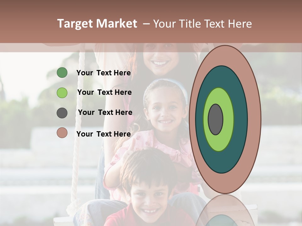 Swing Laughing Female PowerPoint Template