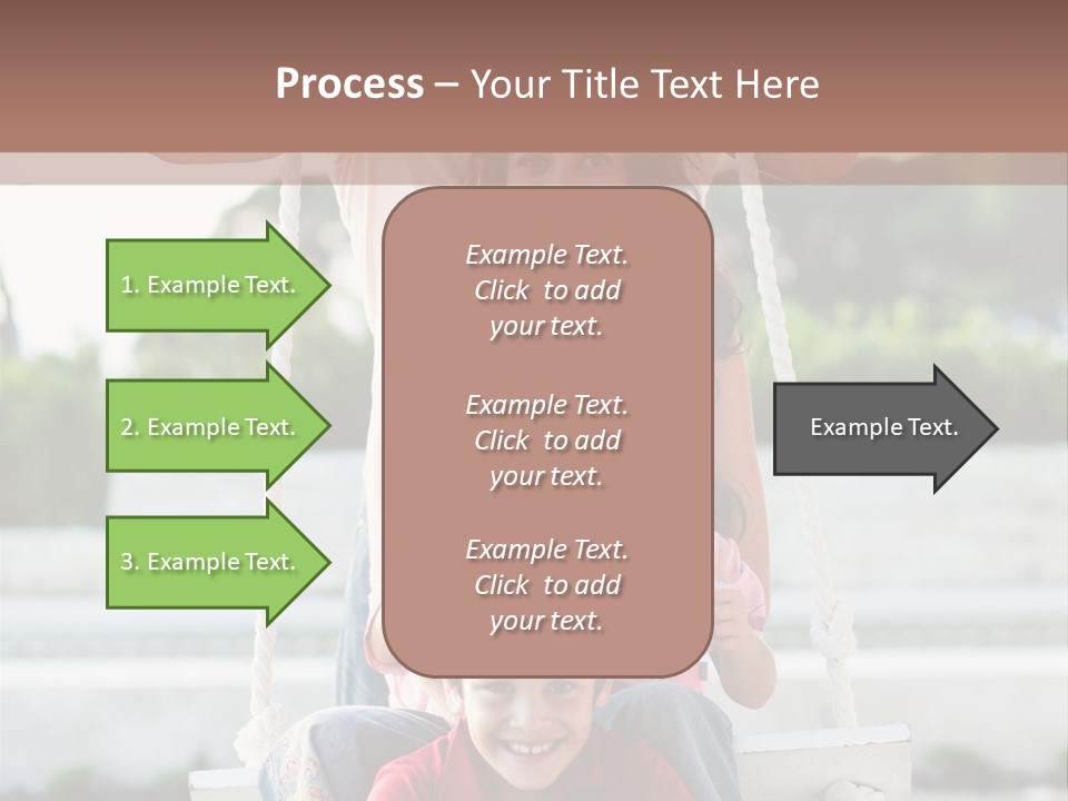 Swing Laughing Female PowerPoint Template
