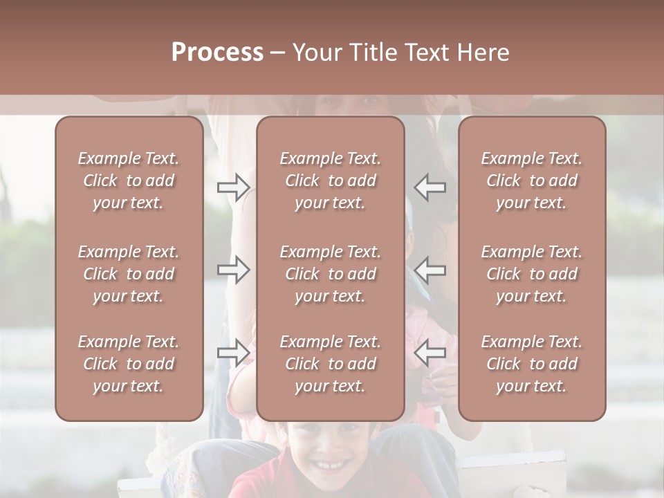 Swing Laughing Female PowerPoint Template