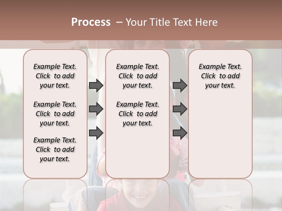 Swing Laughing Female PowerPoint Template