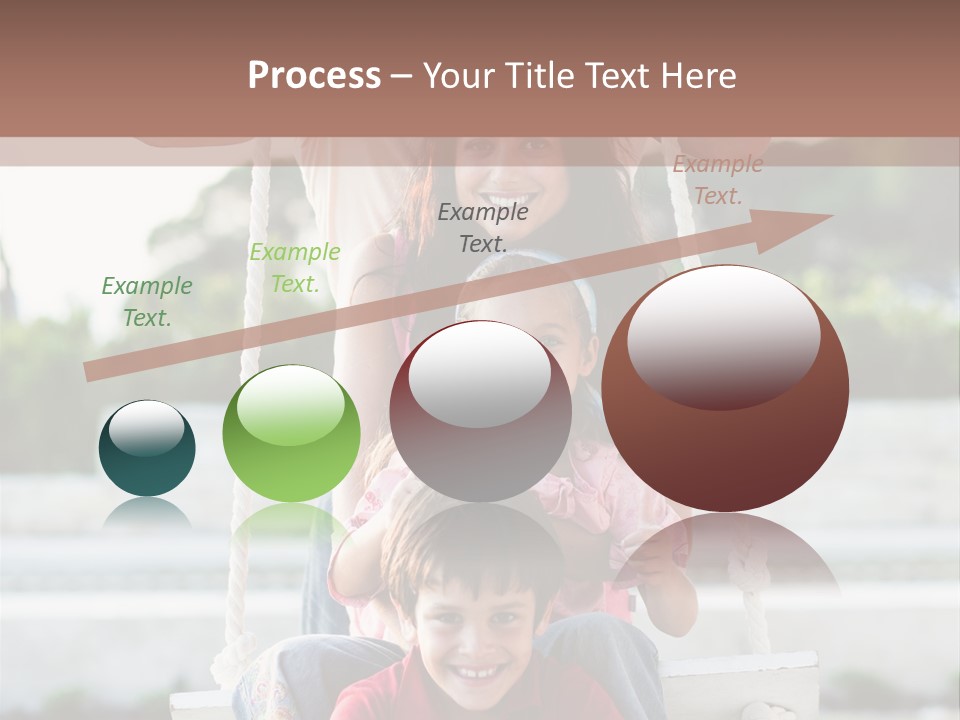 Swing Laughing Female PowerPoint Template