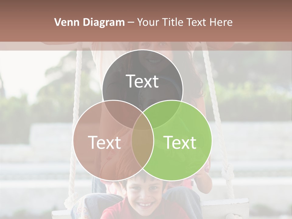 Swing Laughing Female PowerPoint Template