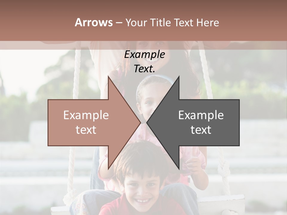 Swing Laughing Female PowerPoint Template