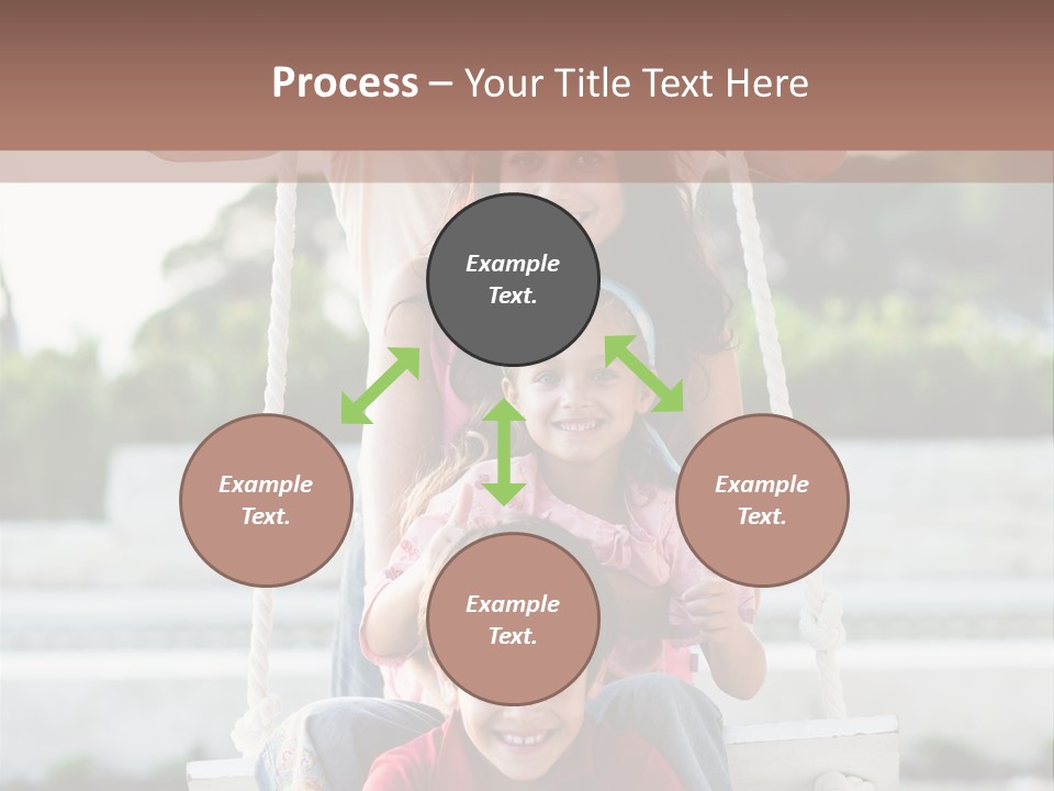 Swing Laughing Female PowerPoint Template