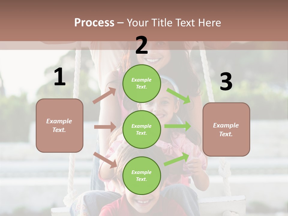 Swing Laughing Female PowerPoint Template