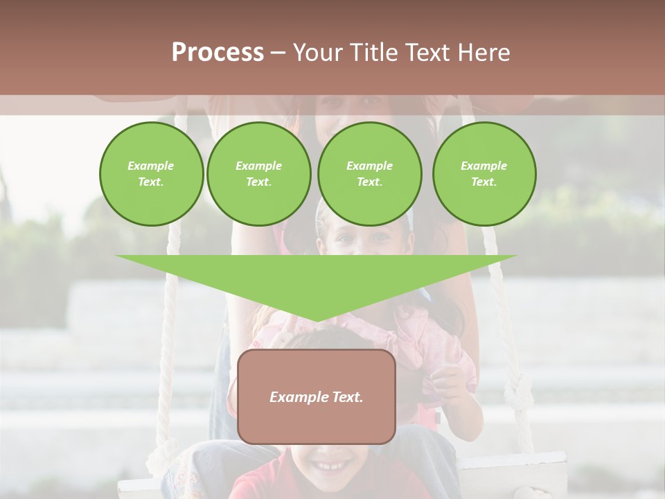 Swing Laughing Female PowerPoint Template