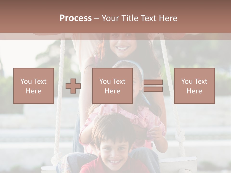 Swing Laughing Female PowerPoint Template