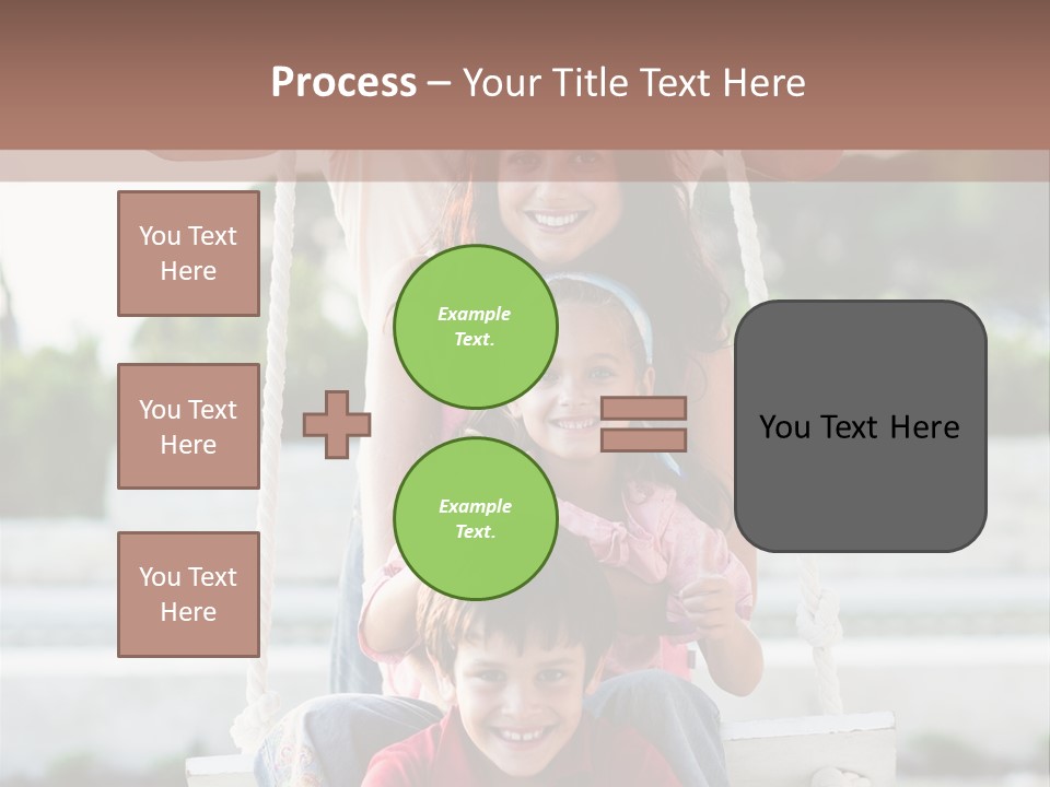 Swing Laughing Female PowerPoint Template