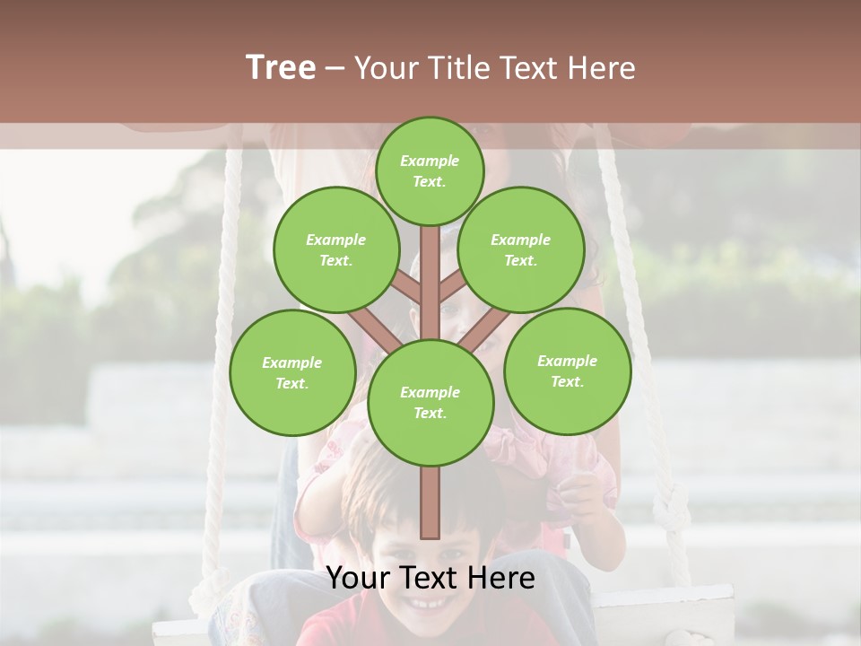 Swing Laughing Female PowerPoint Template