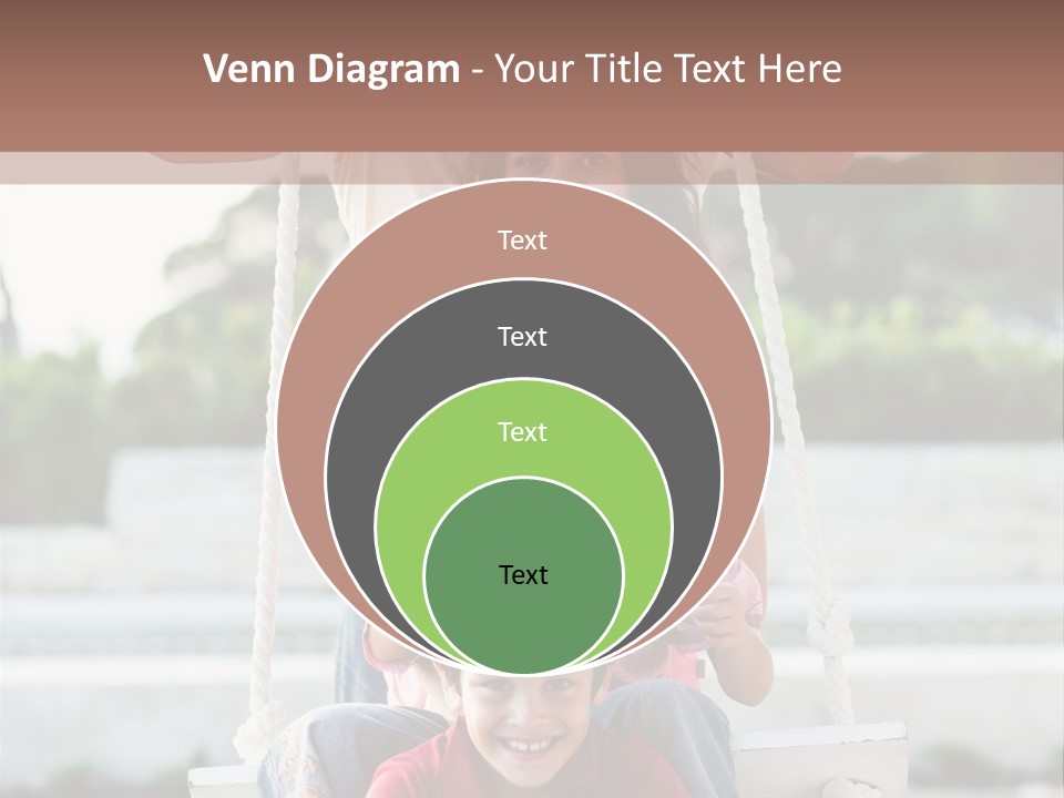 Swing Laughing Female PowerPoint Template