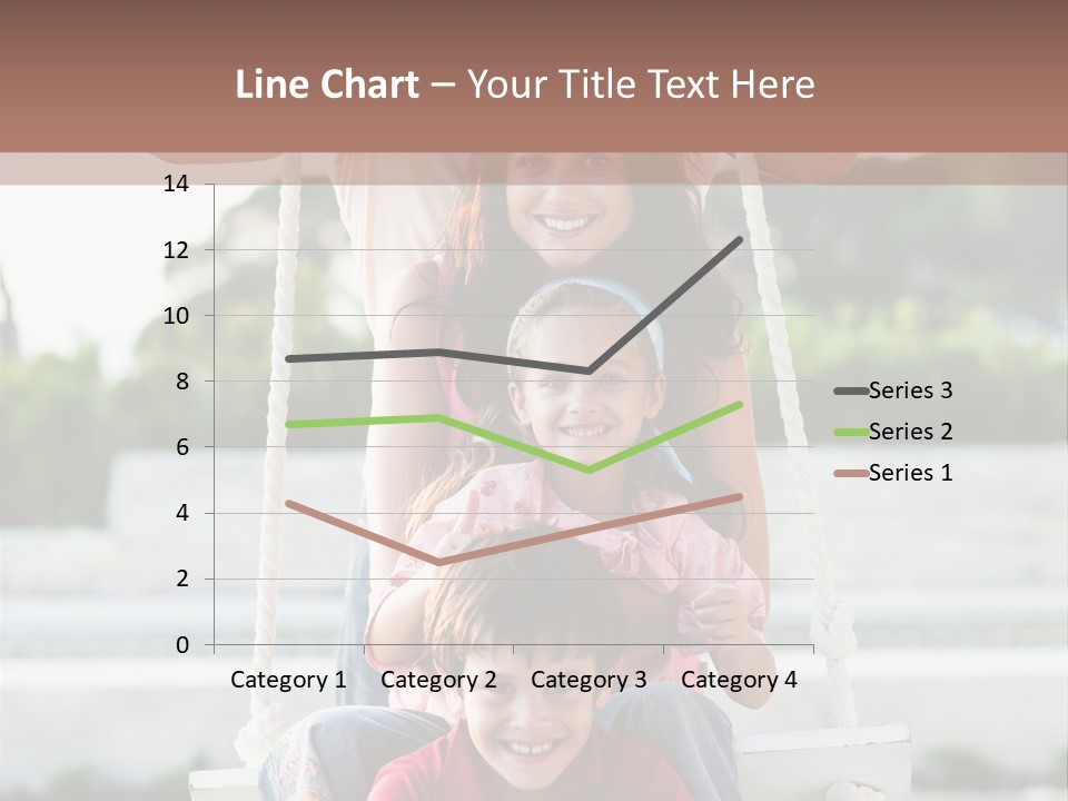 Swing Laughing Female PowerPoint Template