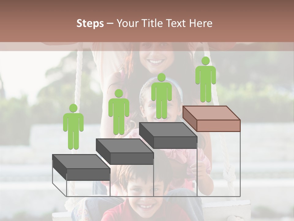 Swing Laughing Female PowerPoint Template