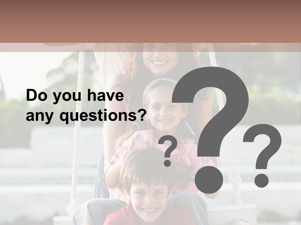 Swing Laughing Female PowerPoint Template