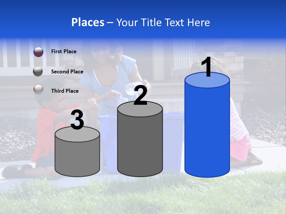 Elementary Trash Kids PowerPoint Template