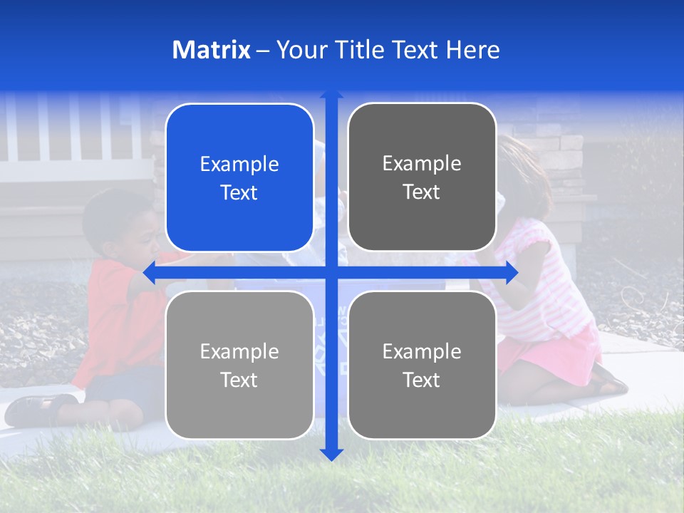 Elementary Trash Kids PowerPoint Template